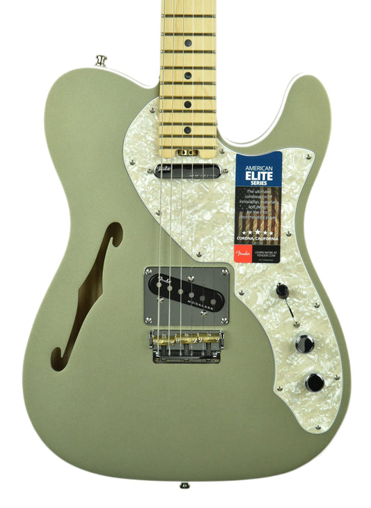 Fender American Elite Telecaster Thinline Satin Jade Pearl Metallic US19074199