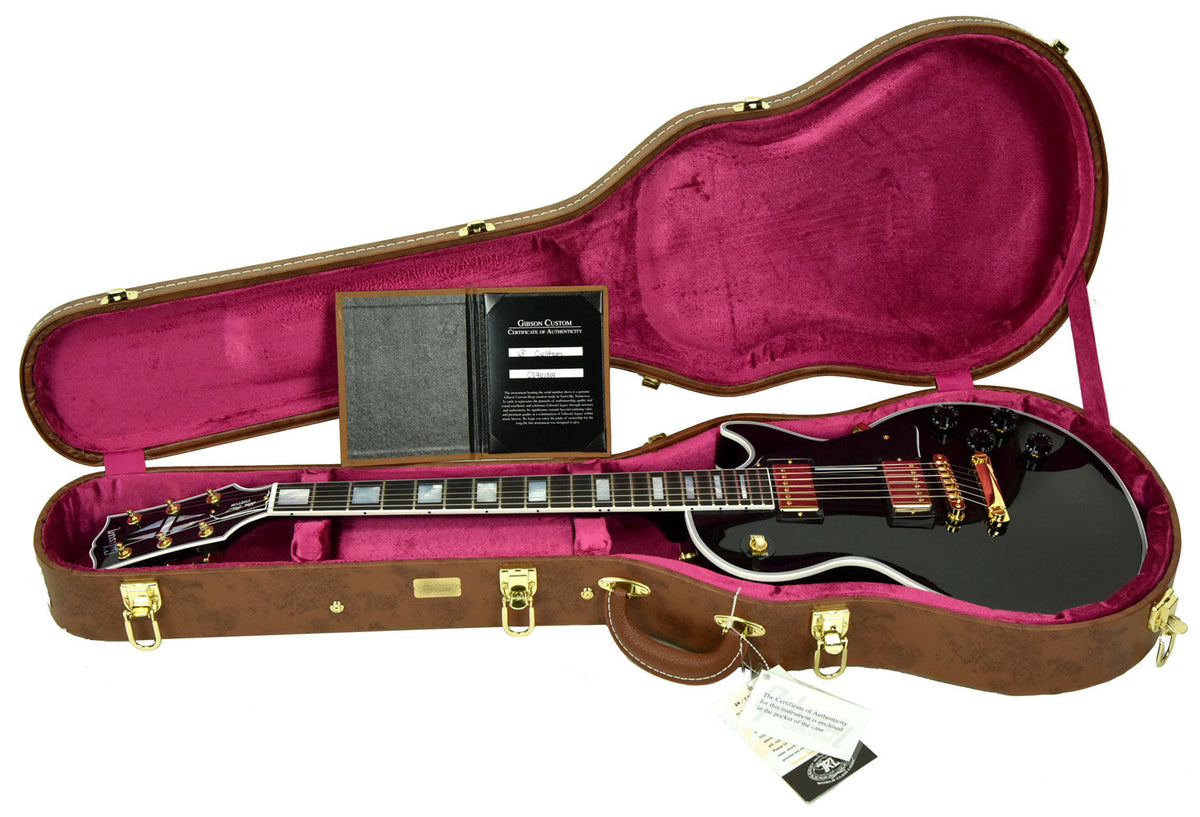 Gibson Custom Les Paul Custom in Ebony w/ Ebony Fingerboard CS901519