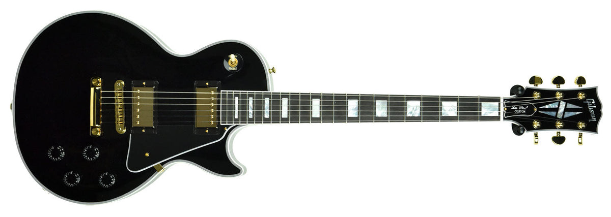 Gibson Custom Les Paul Custom in Ebony w/ Ebony Fingerboard CS901519