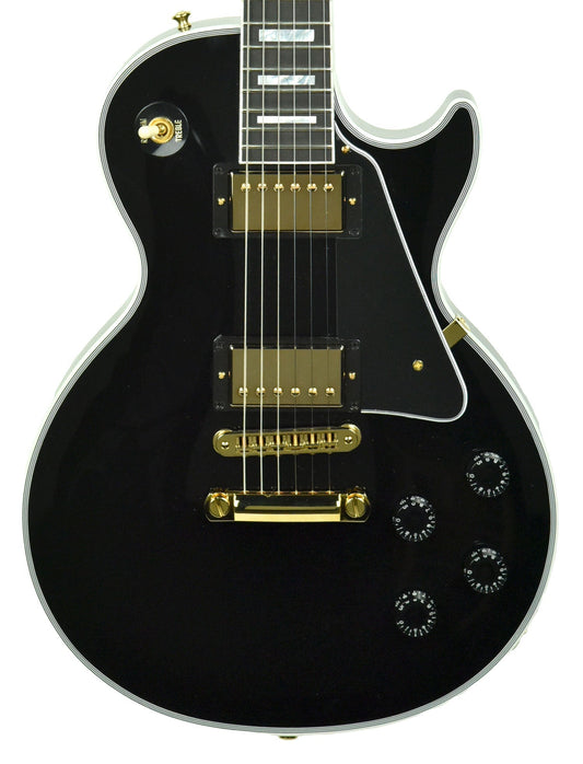Gibson Custom Les Paul Custom in Ebony w/ Ebony Fingerboard CS901519