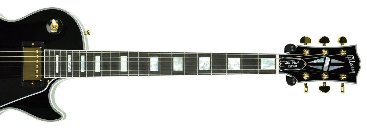 Gibson Custom Les Paul Custom in Ebony w/ Ebony Fingerboard CS901519