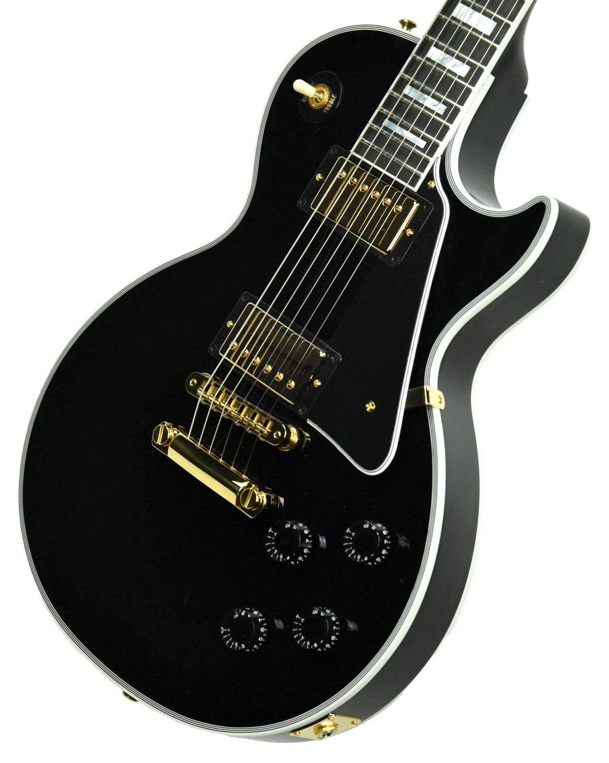 Gibson Custom Les Paul Custom in Ebony w/ Ebony Fingerboard CS901519