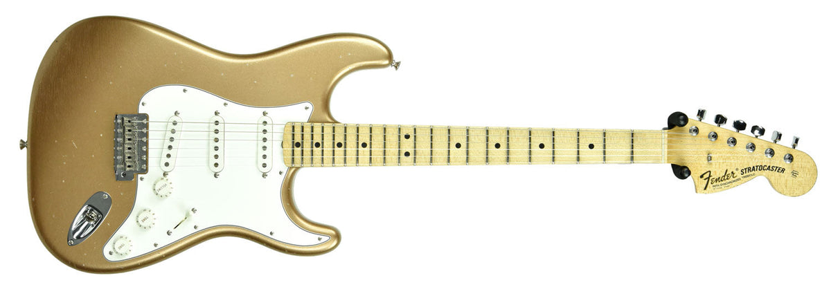 Used Fender Custom Shop Builder's Select 69 Strat Relic Masterbuilt by Greg Fessler in Firemist Gold Metallic R84024