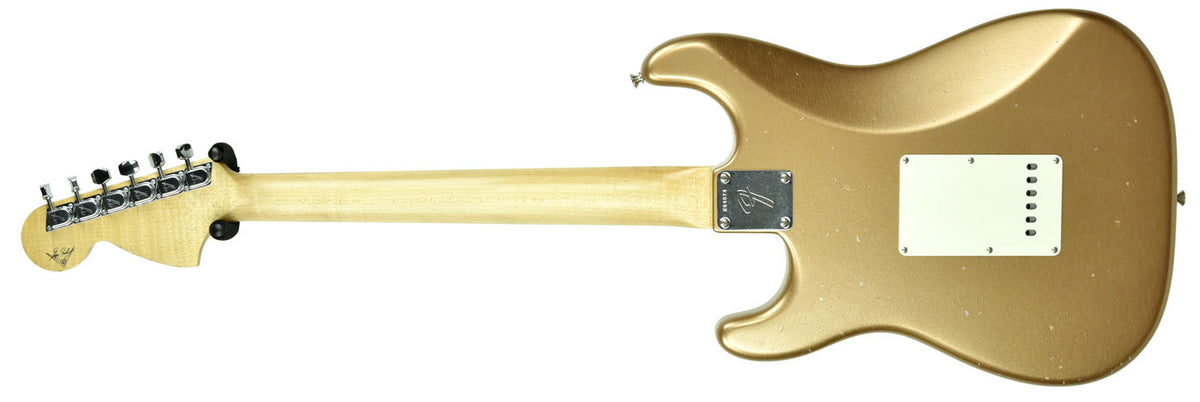 Used Fender Custom Shop Builder's Select 69 Strat Relic Masterbuilt by Greg Fessler in Firemist Gold Metallic R84024