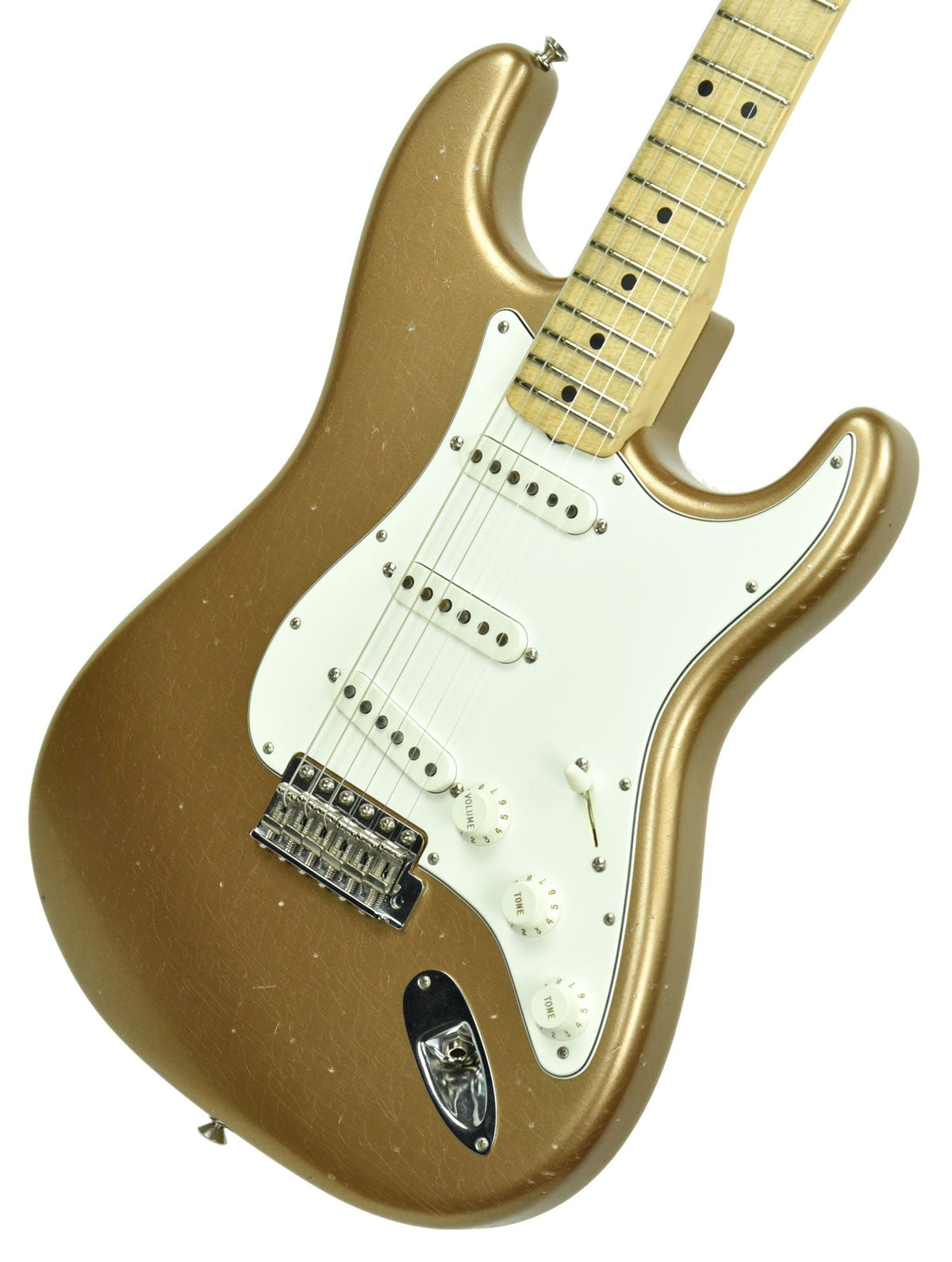 Used Fender Custom Shop Builder's Select 69 Strat Relic Masterbuilt by Greg Fessler in Firemist Gold Metallic R84024