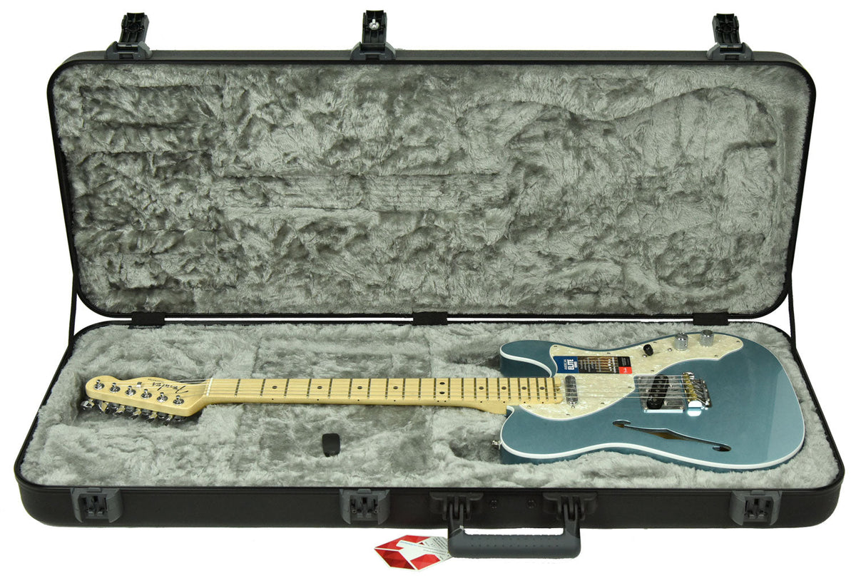 Fender American Elite Telecaster Thinline in Mystic Ice Blue US19072981