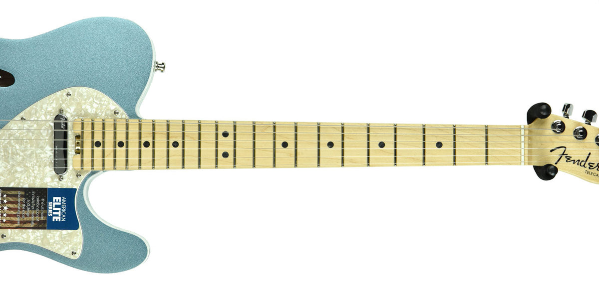 Fender American Elite Telecaster Thinline in Mystic Ice Blue US19072981