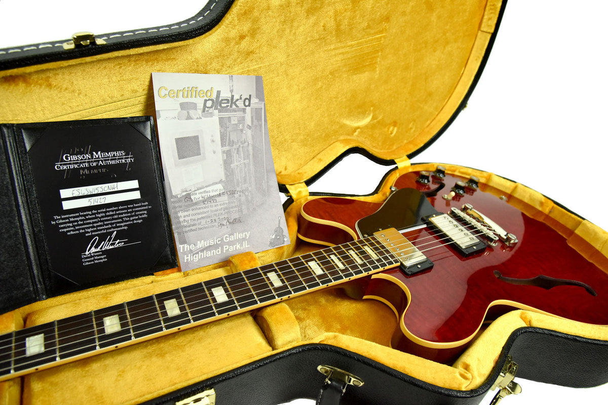 Used 2015 Gibson Wildwood '63 ES-335 Reissue Figured in VOS Cherry 51427