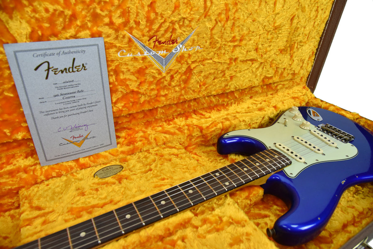 Fender Custom Shop 1961 Stratocaster Relic Cobalt Blue Metallic CZ537704