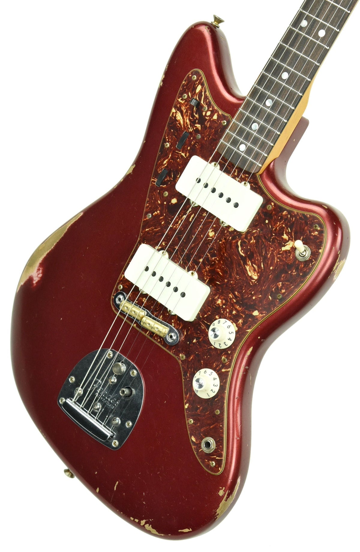 Fender Custom Shop LTD 65 Jazzmaster Journeyman Relic in Aged Firemist Red CZ545625