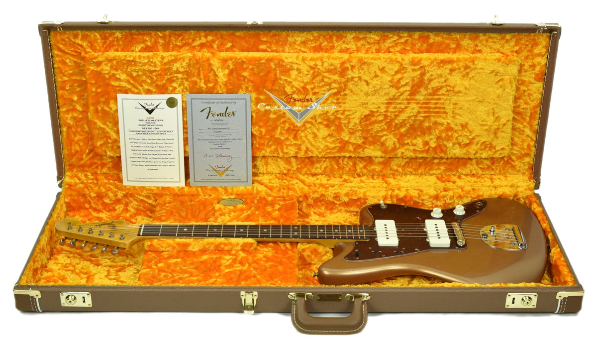 Fender Custom Shop LTD 65 Jazzmaster Journeyman Relic in Aged Firemist Gold CZ543806
