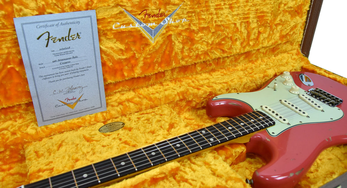 Fender Custom Shop Stratocaster 1961 Relic in Fiesta Red CZ539710