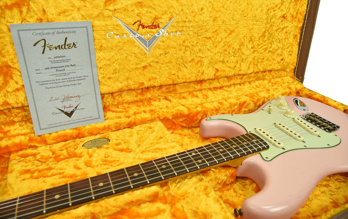 Fender Custom Shop 63 Stratocaster Journeyman Relic in Shell Pink R104158