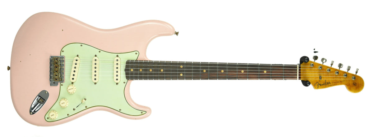 Fender Custom Shop 63 Stratocaster Journeyman Relic in Shell Pink R104158