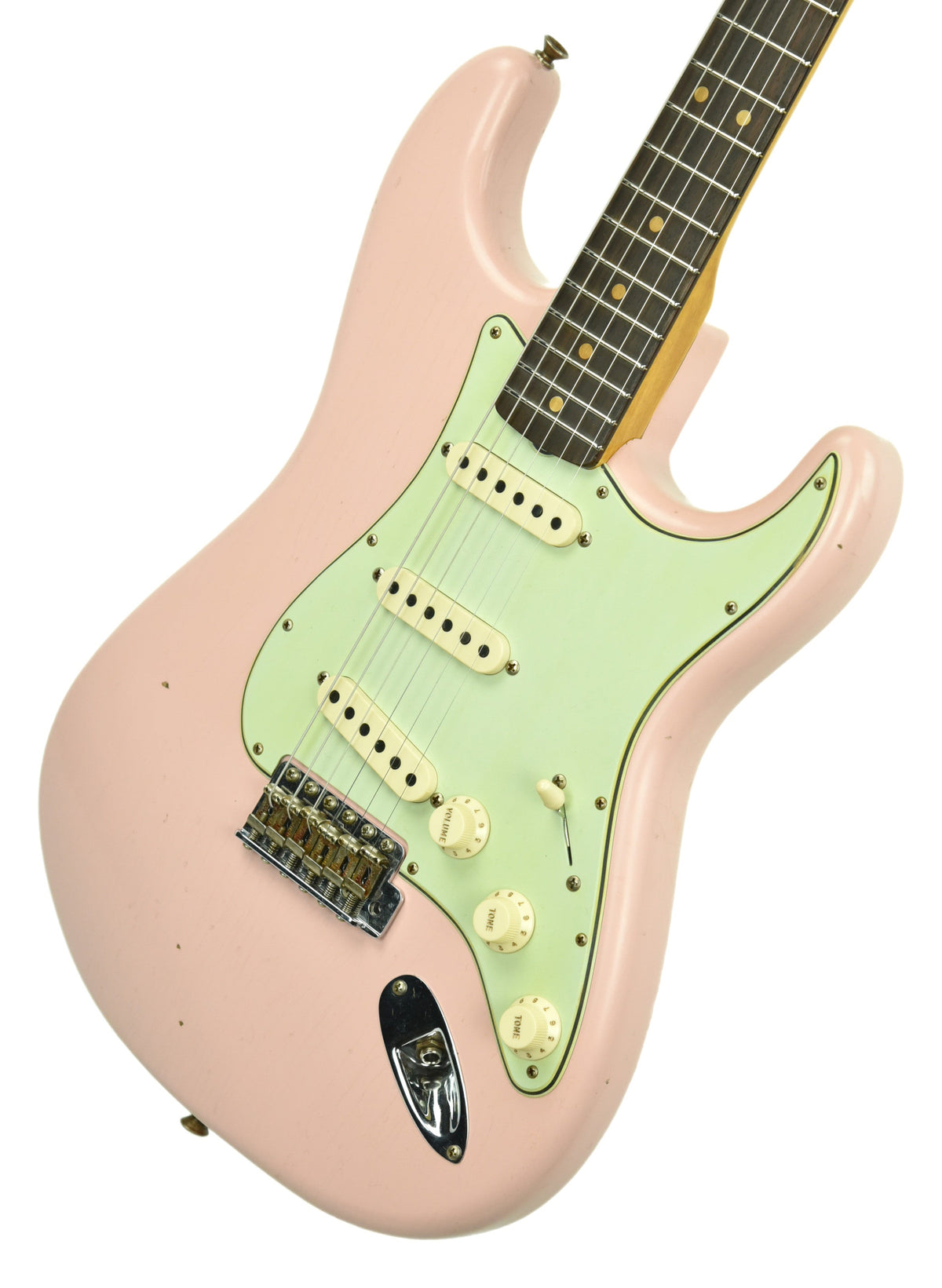 Fender Custom Shop 63 Stratocaster Journeyman Relic in Shell Pink R104158