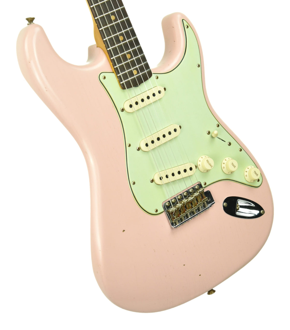 Fender Custom Shop 63 Stratocaster Journeyman Relic in Shell Pink R104158