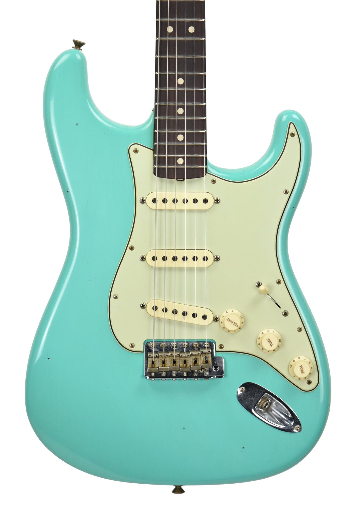 Fender Custom Shop 1963 Stratocaster Journeyman Relic in Seafoam Green R93242