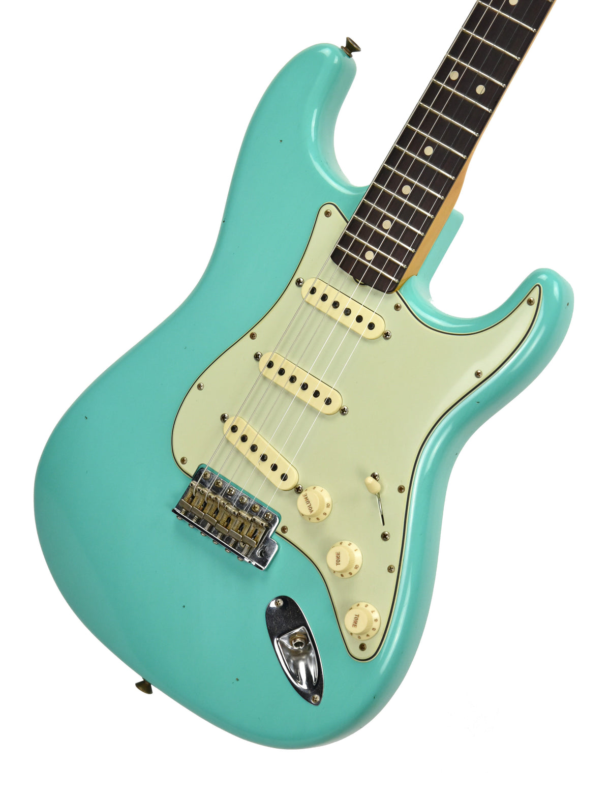 Fender Custom Shop 1963 Stratocaster Journeyman Relic in Seafoam Green R93242
