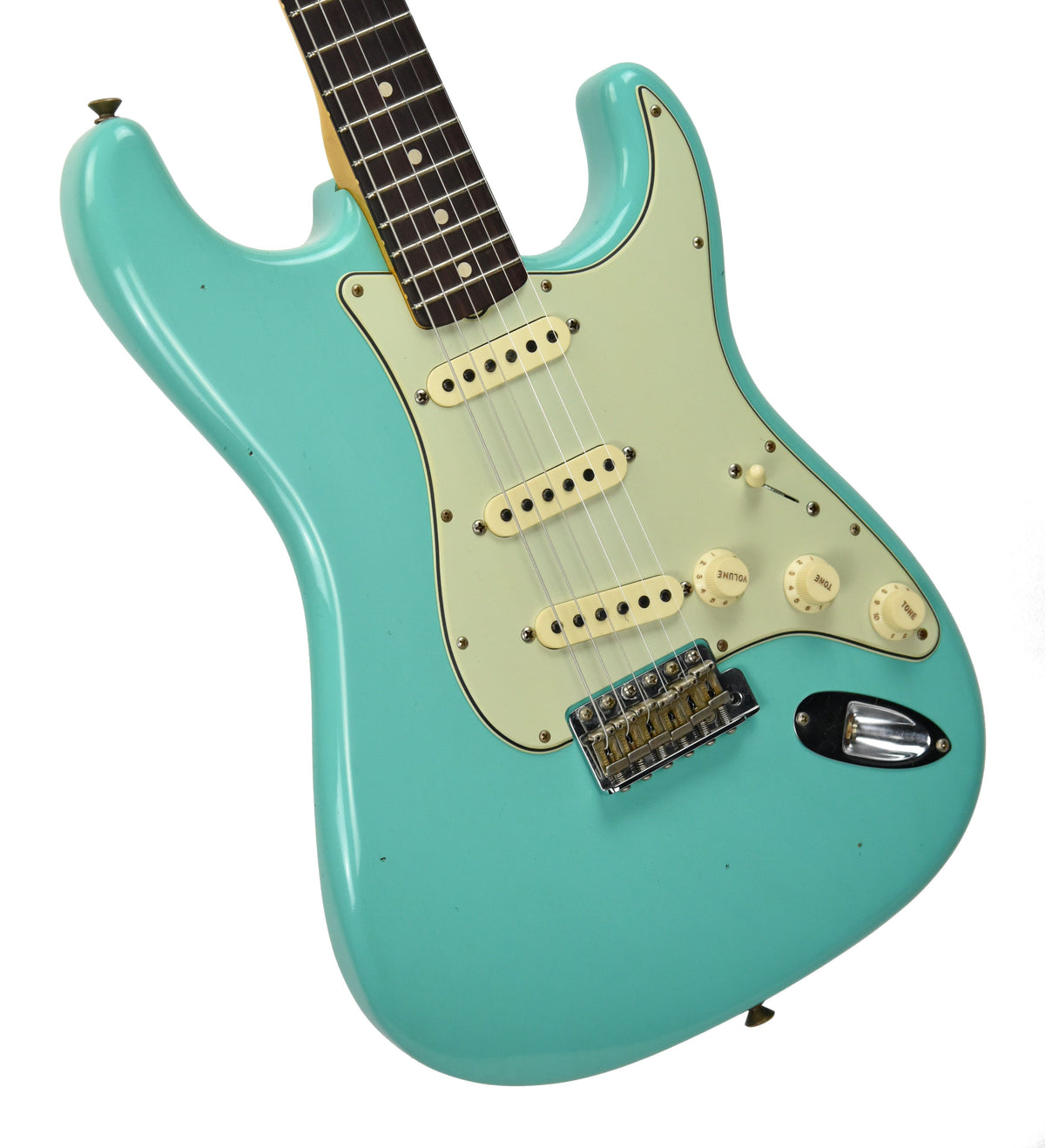 Fender Custom Shop 1963 Stratocaster Journeyman Relic in Seafoam Green R93242