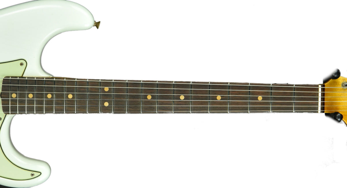 Fender Custom Shop 63 Stratocaster Journeyman Relic in Olympic White R104214