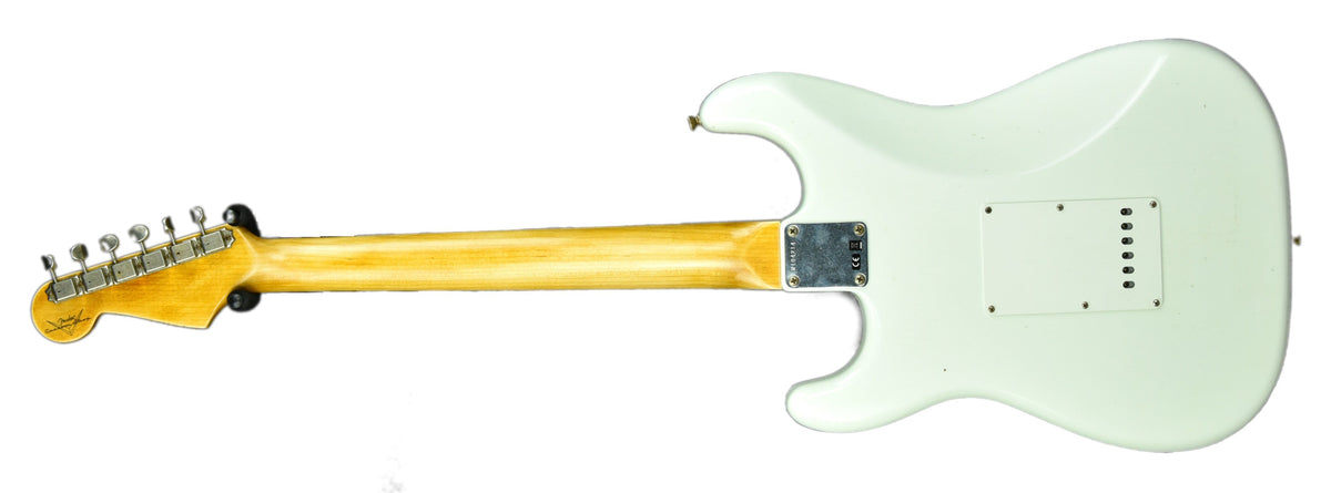 Fender Custom Shop 63 Stratocaster Journeyman Relic in Olympic White R104214