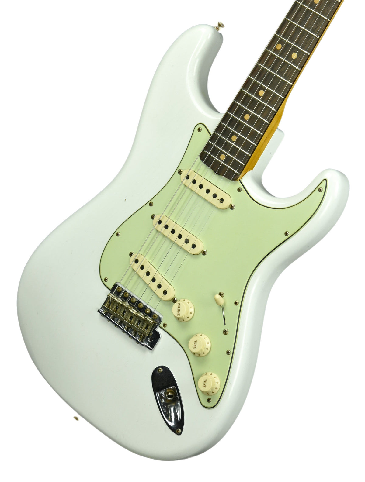 Fender Custom Shop 63 Stratocaster Journeyman Relic in Olympic White R104214