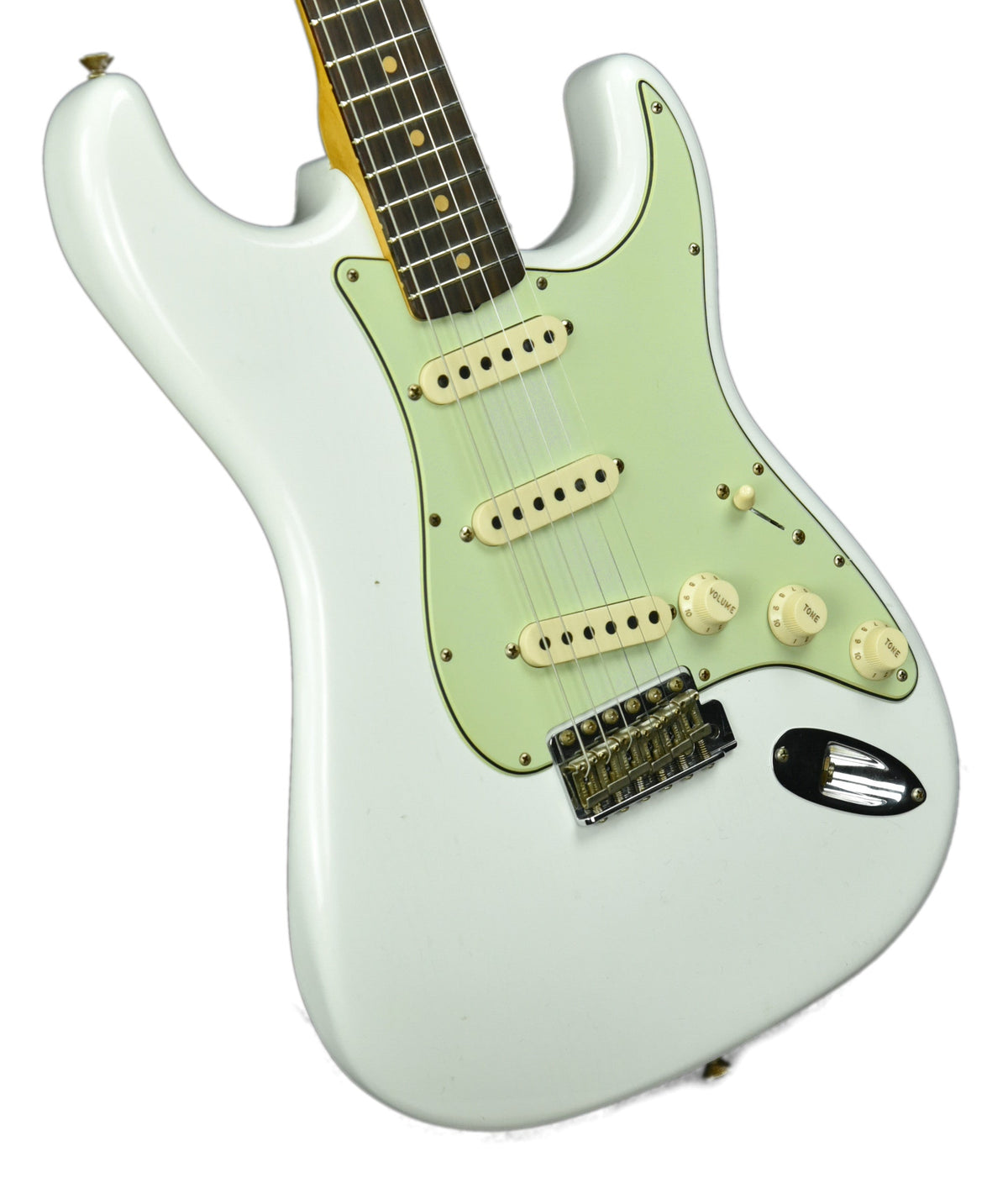 Fender Custom Shop 63 Stratocaster Journeyman Relic in Olympic White R104214