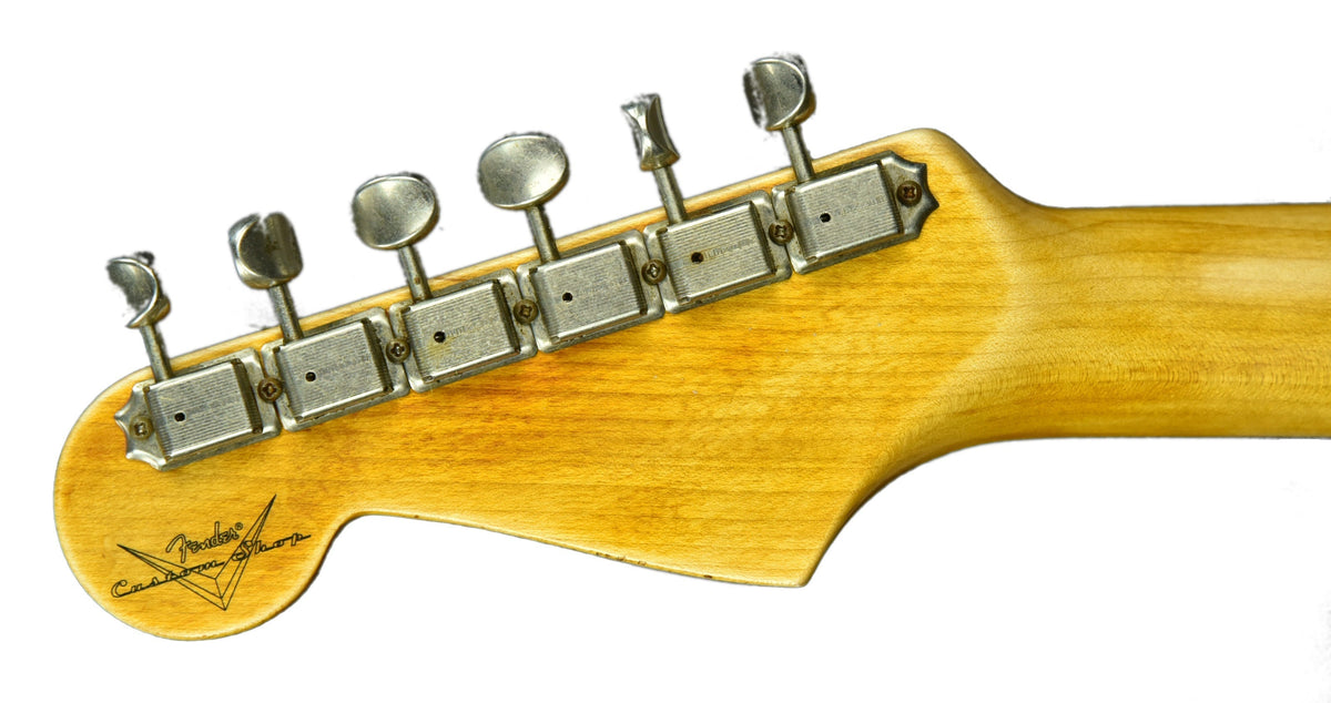 Fender Custom Shop 63 Stratocaster Journeyman Relic in Olympic White R104214