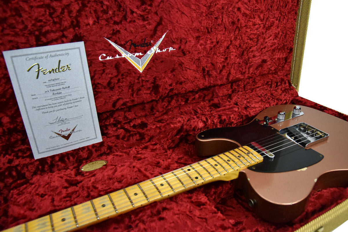 Fender Custom Shop 50s Telecaster Relic 1 Piece Ash in Copper R108599