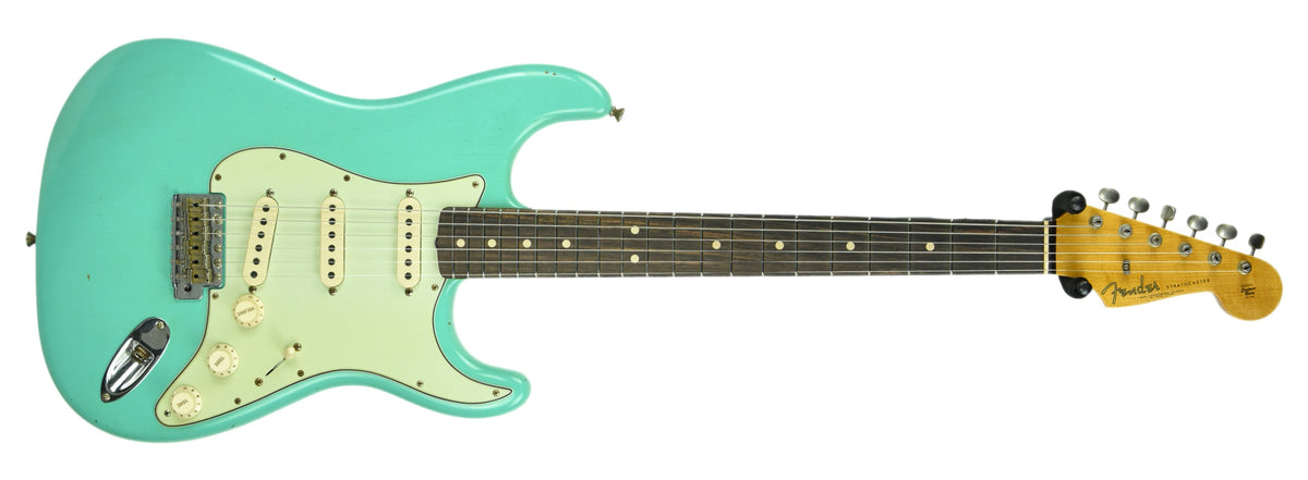 Fender Custom Shop 63 Stratocaster Journeyman Relic Seafoam Green R104068