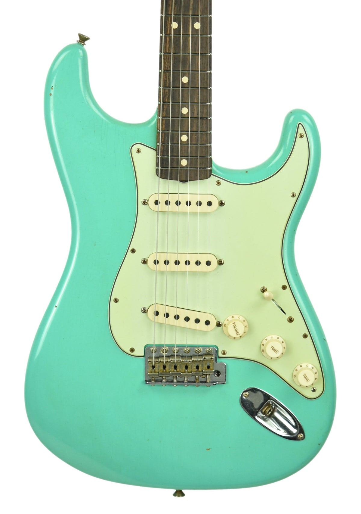 Fender Custom Shop 63 Stratocaster Journeyman Relic Seafoam Green R104068
