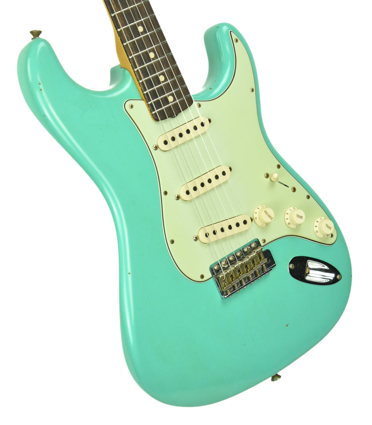 Fender Custom Shop 63 Stratocaster Journeyman Relic Seafoam Green R104068