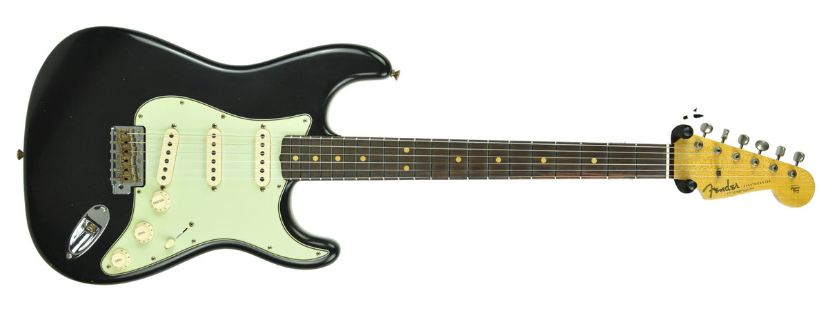 Fender Custom Shop 63 Stratocaster Journeyman Relic in Black R104066