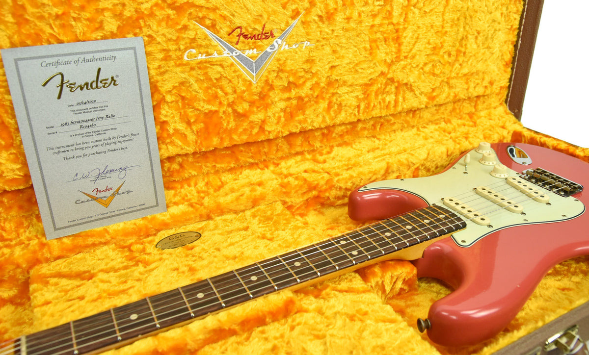 Fender Custom Shop 63 Stratocaster Journeyman Relic in Fiesta Red R104180