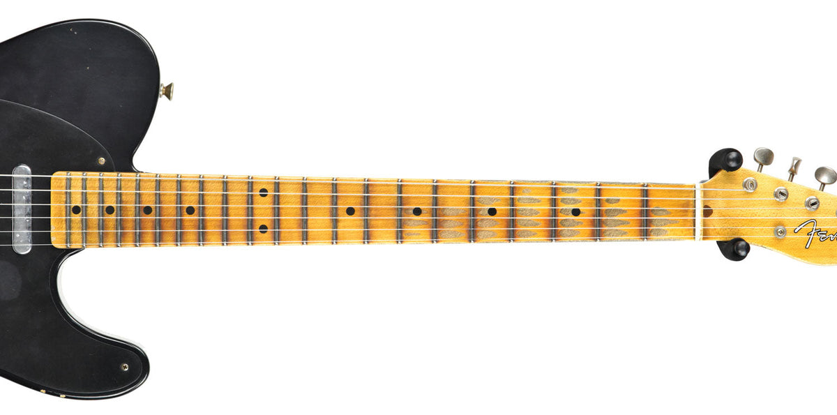 Fender Custom Shop 1 Piece Ash 50s Telecaster Relic in Black R98090