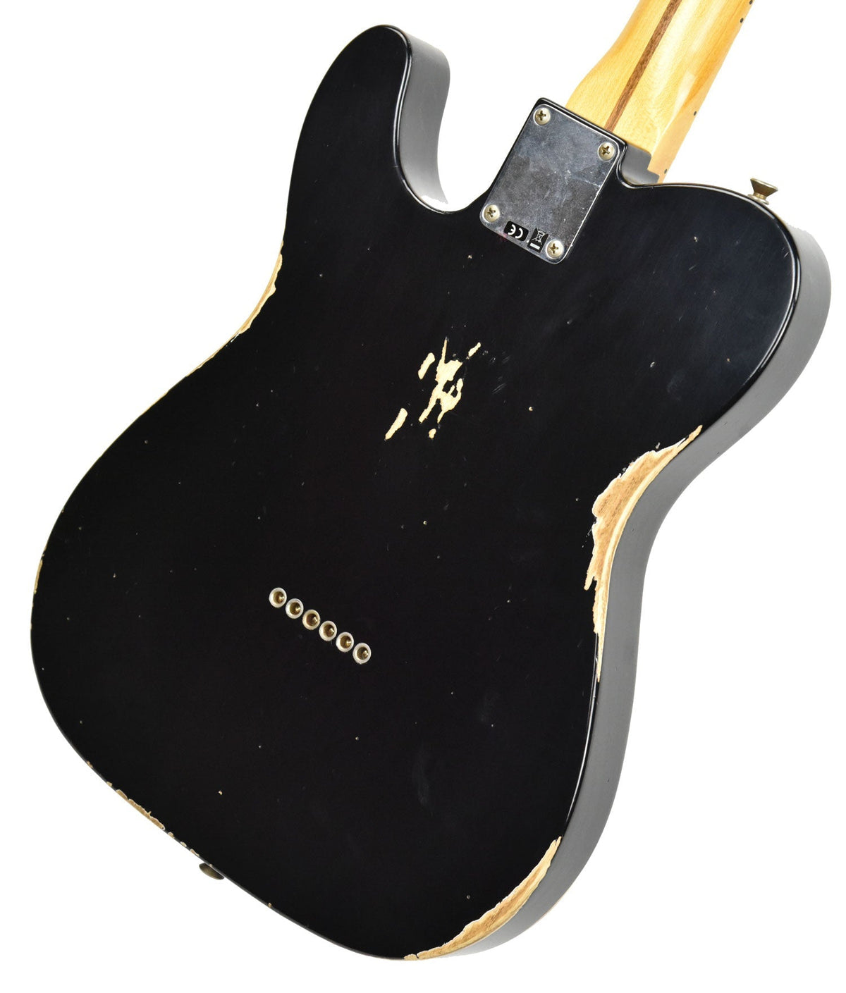 Fender Custom Shop 1 Piece Ash 50s Telecaster Relic in Black R98090