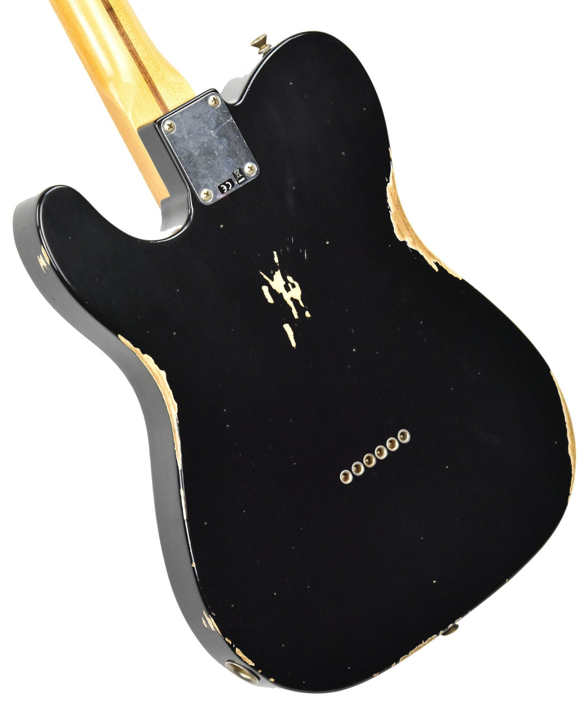 Fender Custom Shop 1 Piece Ash 50s Telecaster Relic in Black R98090