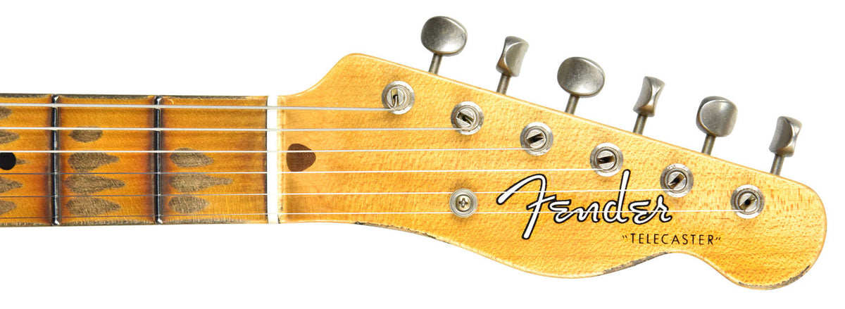 Fender Custom Shop 1 Piece Ash 50s Telecaster Relic in Black R98090