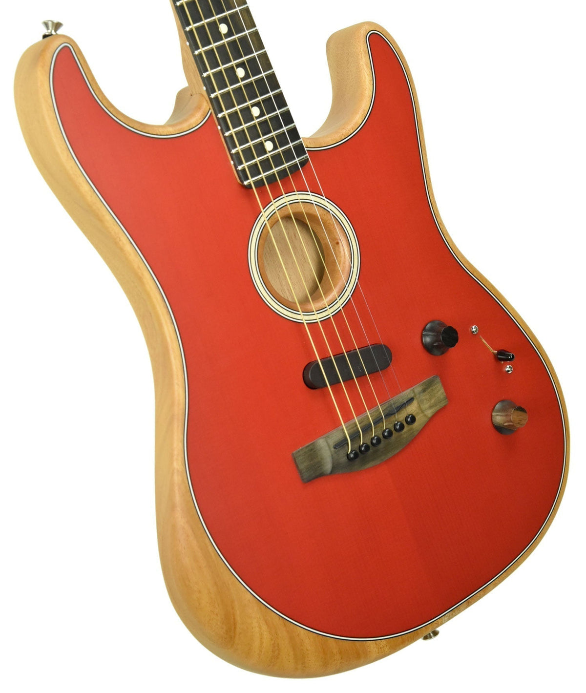Fender American Acoustasonic Stratocaster in Dakota Red US199252