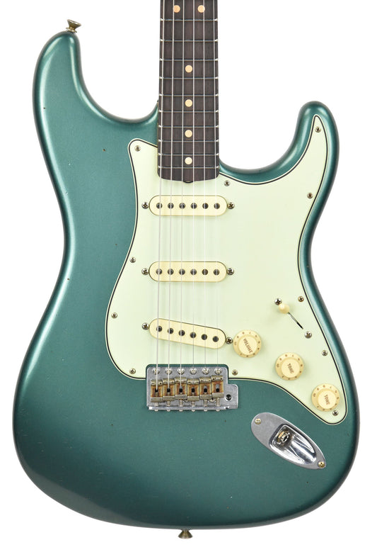 Fender Custom Shop 63 Stratocaster Journeyman Relic Sherwood Green Metallic R91081
