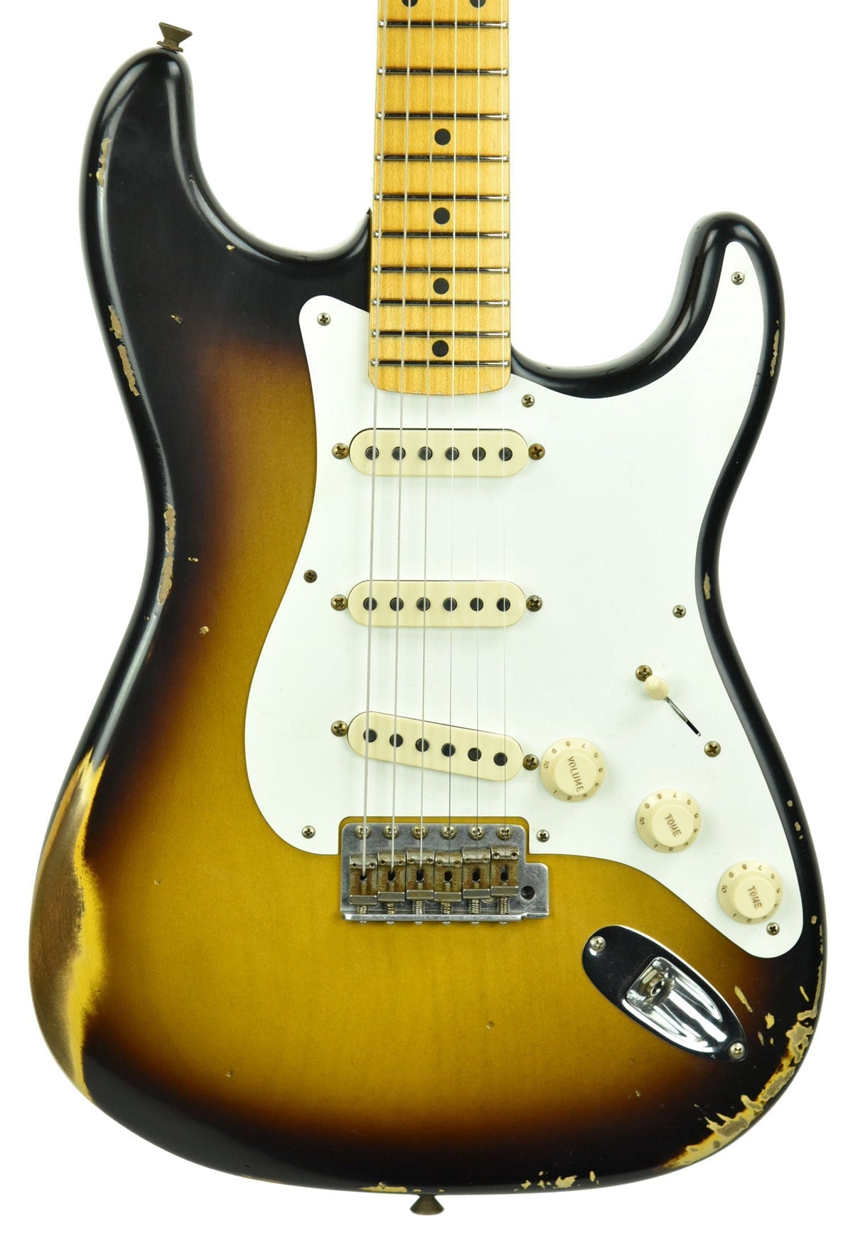 Fender Custom Shop 1957 Stratocaster Relic in Two Tone Sunburst R104037
