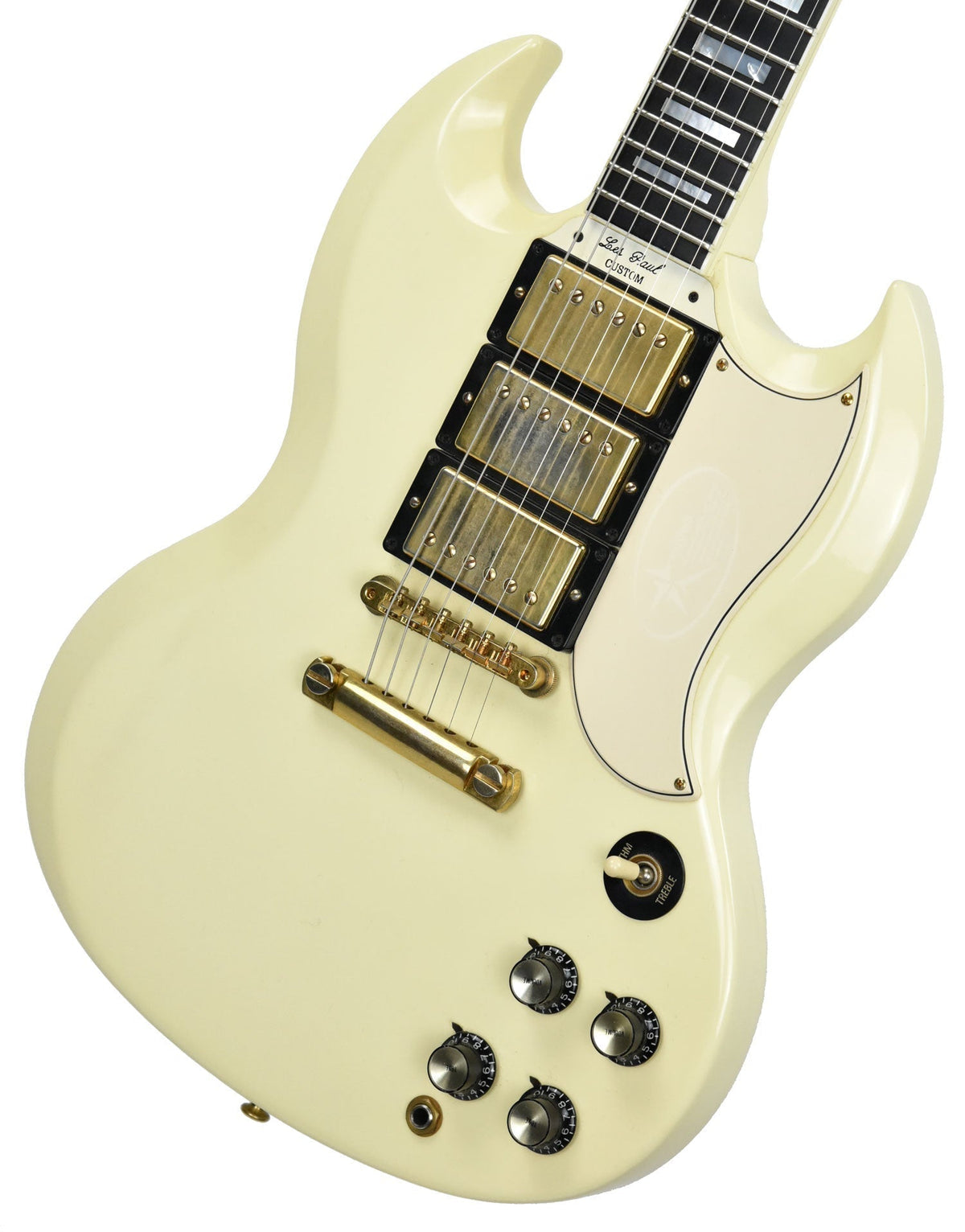 Used Gibson VOS SG Custom in Aged White 070991