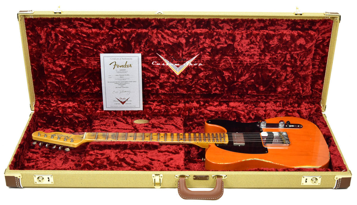 Fender Custom Shop NAMM 52 HS Tele Relic in Sunset Orange Transparent R98030