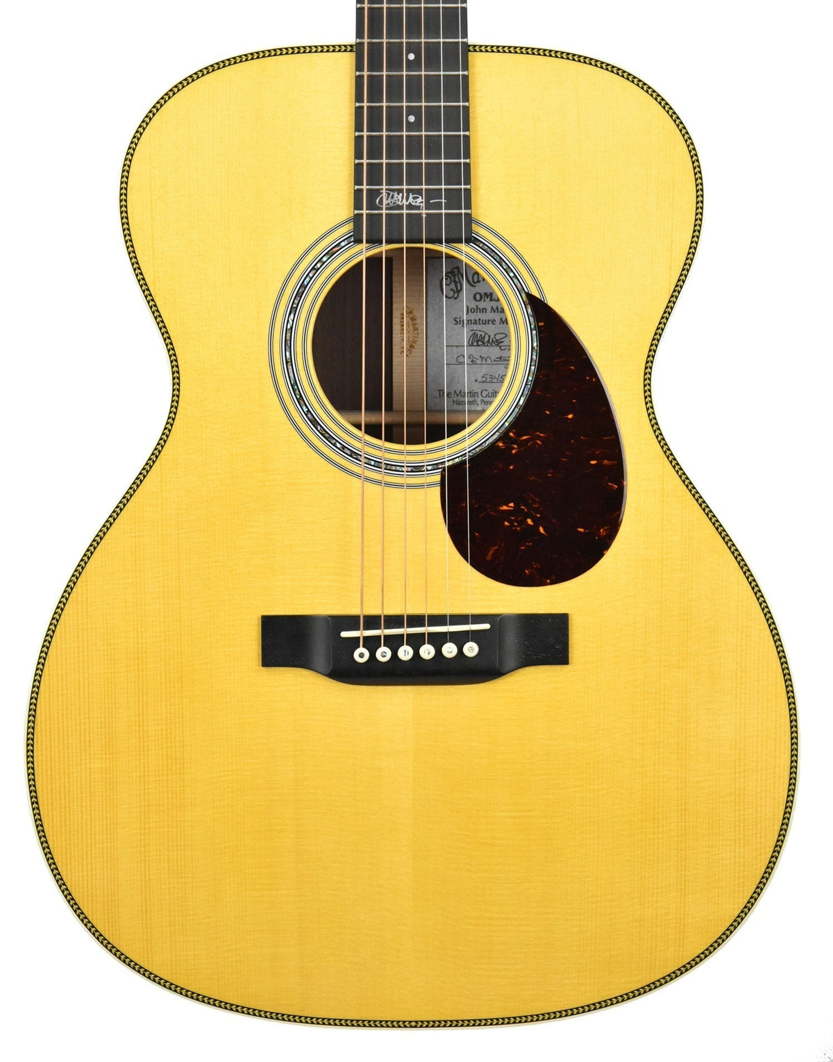 Martin OMJM Acoustic Guitar in Natural 2241923