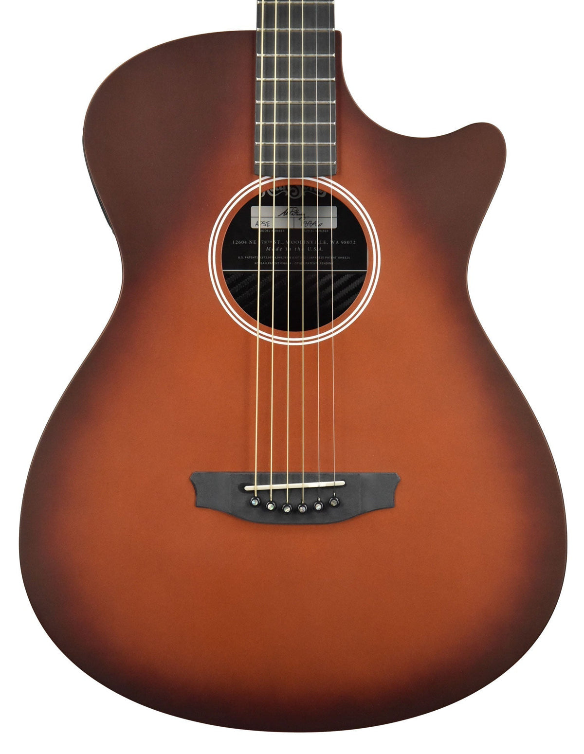 Rainsong Shorty APSE Al Petteway Special Edition Acoustic Guitar in Copper Burst 18846