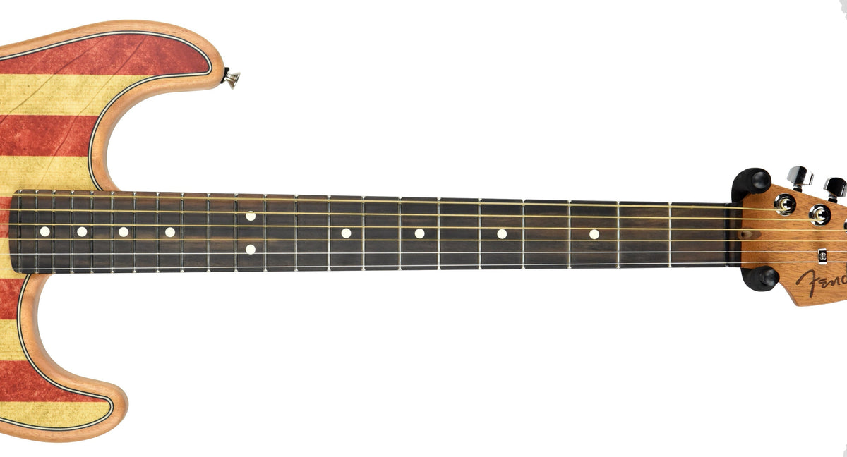 Fender American Acoustasonic Stratocaster Flag Print US203433A
