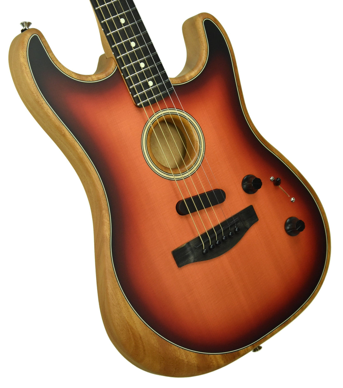 Fender American Acoustasonic Stratocaster in Three Tone Sunburst US201076
