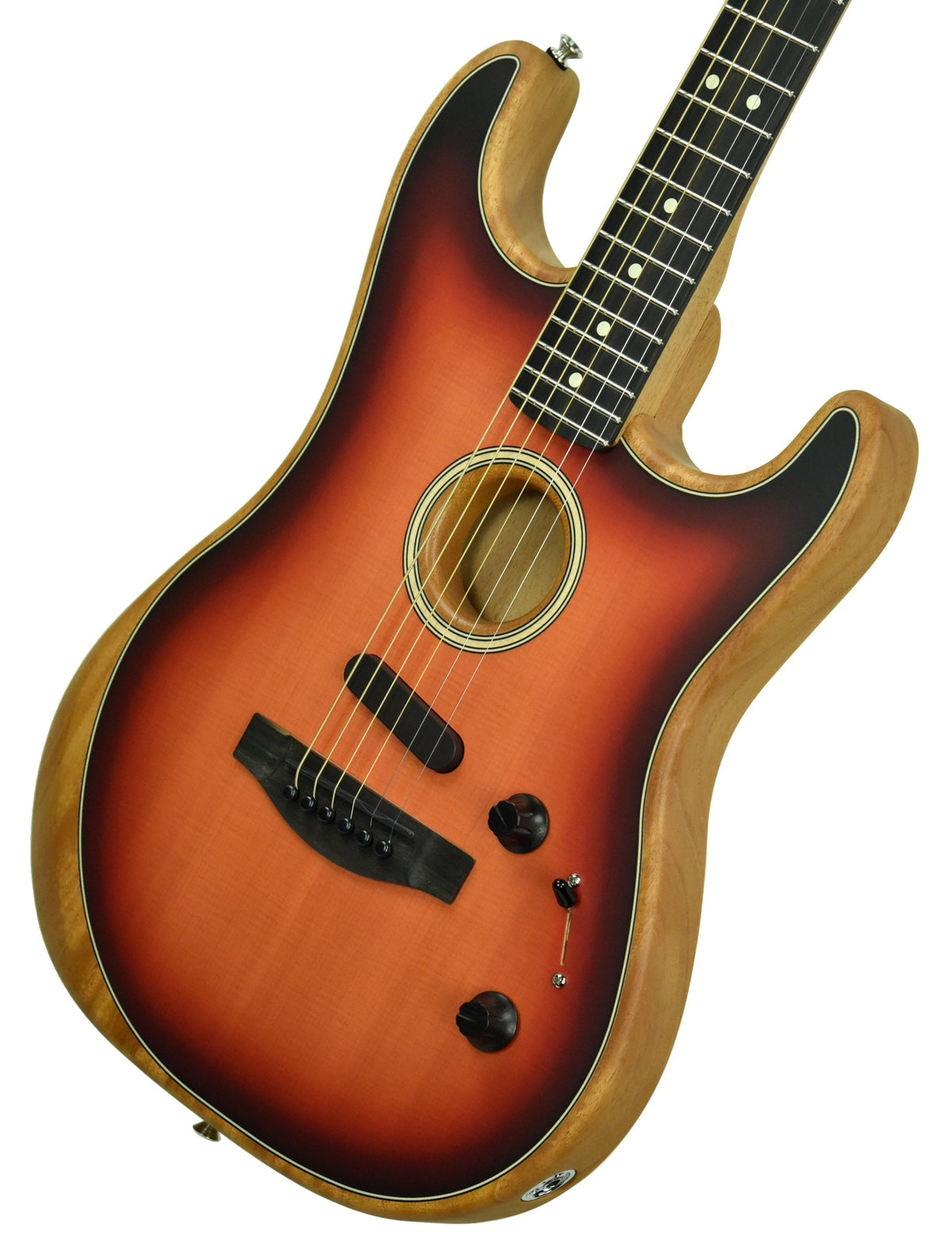 Fender American Acoustasonic Stratocaster in Three Tone Sunburst US201076