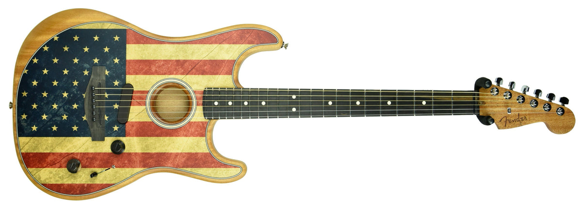 Fender Limited Edition American Acoustasonic Stratocaster American Flag US203042A