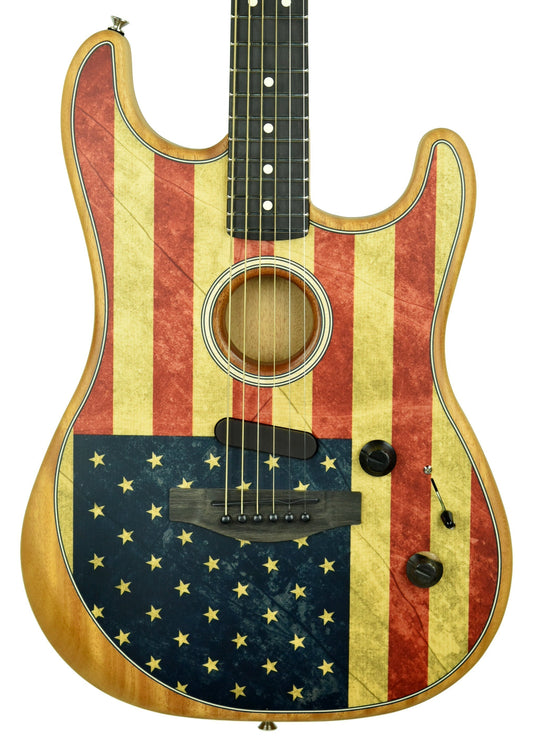 Fender Limited Edition American Acoustasonic Stratocaster American Flag US203042A